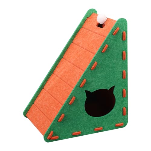 Wear Resistant Triangular Cat Scratcher, Felt Climbing Mat, Semi-Enclosed Scratching Board, Space-Saving Design, Gray, Ideal for Kitten Training and Playtime Wear Resistant Triangular Cat Scratcher, Felt Climbing Mat, Semi-Enclosed Scratching Board, Space-Saving Design, Gray, Ideal for Kitten Training and Playtime von Pzuryhg