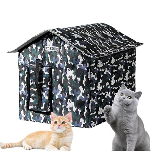 Weatherproof Cat Shelter | Detachable Cat Bed with Sunproof Cushion | Outdoor Cat Shelter for Garages, Porches, Balconies, and Backyards, Comfortable and Durable Cat House for All Seasons Weatherproof Cat Shelter | Detachable Cat Bed with Sunproof Cushion | Outdoor Cat Shelter for Garages, Porches, Balconies, and Backyards, Comfortable and Durable Cat House for All Seasons von Pzuryhg