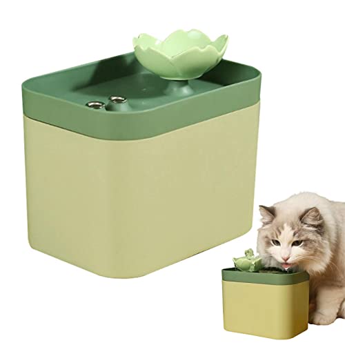 Q/A Katzen-Wasserspender – leiser Katzen-Trinkspender | ultra-leiser Haustier-Wasserbrunnen für Katzen und Hunde, automatisch geräuschlos, leicht zu reinigen und spülmaschinenfest von Q/A