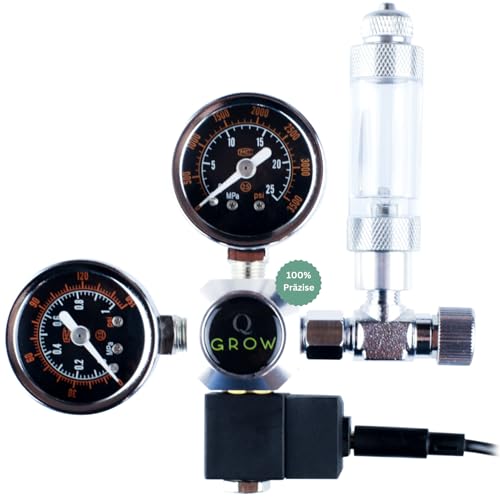 Q-Grow CO2 Druckminderer Aquarium, mit Nachtabschaltung, sicher und präzise, inkl. Blasenzähler von Q Grow Innovative Aqua Tools