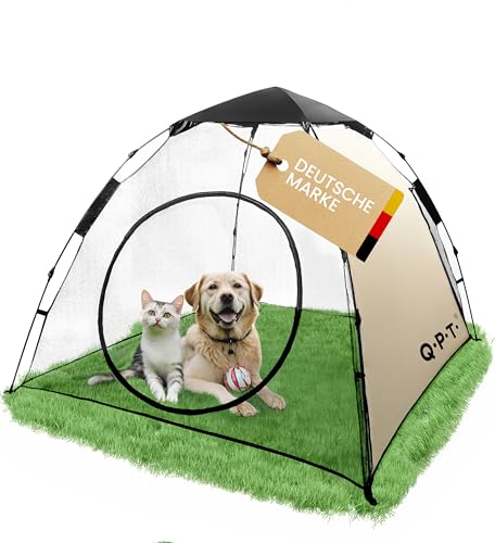 Tierlaufstall – Welpenauslauf/Katzengehege Outdoor, Welpenlaufstall XXL, Laufstall für Hund und Katze, reißfestes Mesh, Abnehmbarer Sonnenschutz, Pop-up System, Katzenzelt Outdoor Tierlaufstall – Welpenauslauf/Katzengehege Outdoor, Welpenlaufstall XXL, Laufstall für Hund und Katze, reißfestes Mesh, Abnehmbarer Sonnenschutz, Pop-up System, Katzenzelt Outdoor von Q.P.T.