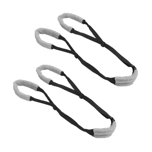 QANYEGN 2pcs Hunde Hinterbeine Stützen Kabelbaum, verstellbare Gurthund Hinterbeine Heben Schlinge, Hundehilfe Hinterbeinstütze für ältere Menschen verletzte Arthritik (Black) von QANYEGN