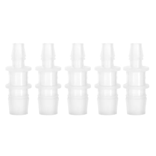 QANYEGN Aquarium-Anschluss, Kunststoff-Adapter mit variablem Durchmesser, gerader Luftpumpenschlauch-Anschluss, Airline-Schlauch zum Anschließen (8mm/12mm Interchangeable, 5 Pieces per Pack) von QANYEGN