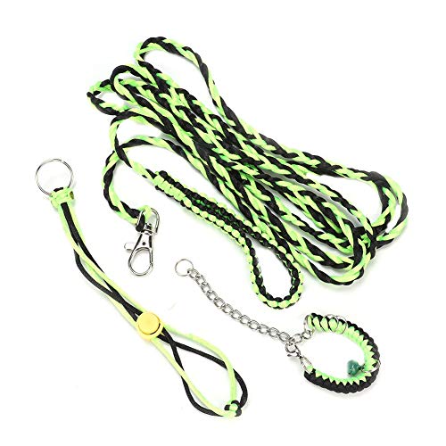 QANYEGN Hamster einstellbare Trainingsleine Leine, einstellbare Hamsterleinen, Wandertraining führt den Kabelbaum für Chinchilla -Kaninchen -Hamster (Black+ Green) von QANYEGN