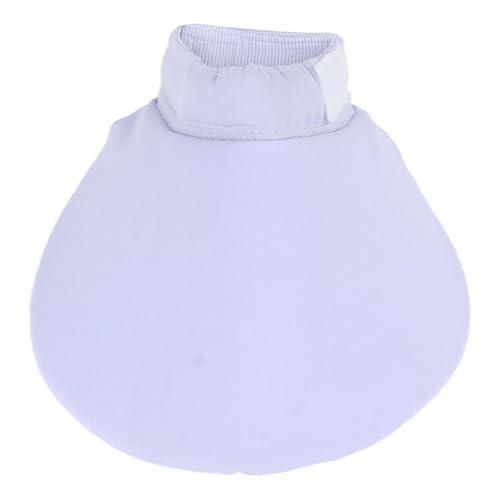 QANYEGN Haustier-Lätzchen, verstellbar, verhindert Lecken, weiches, leichtes Haustier-Speicheltuch mit Haken und Schlaufenverschluss für große oder mittelgroße Hunde, Katzen und Ha (Light Blue) von QANYEGN