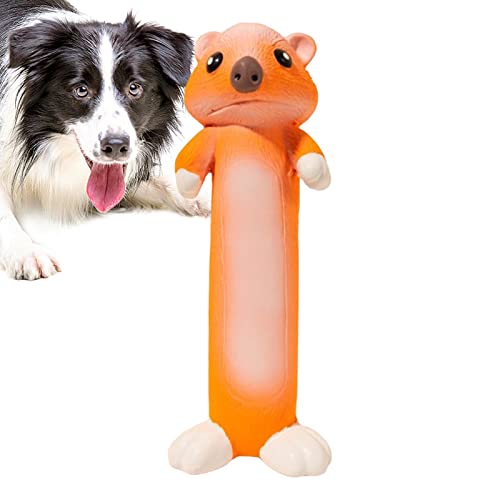 QARIDO Hundespielzeug aus Gummi,Otters Hund Quietschendes Spielzeug mit Sound Squeaker | Kaugummi-Squeaker-Hundewelpen-Kauspielzeug, lustiges süßes Hundespielzeug für kleine, mittelgroße Hunde von QARIDO