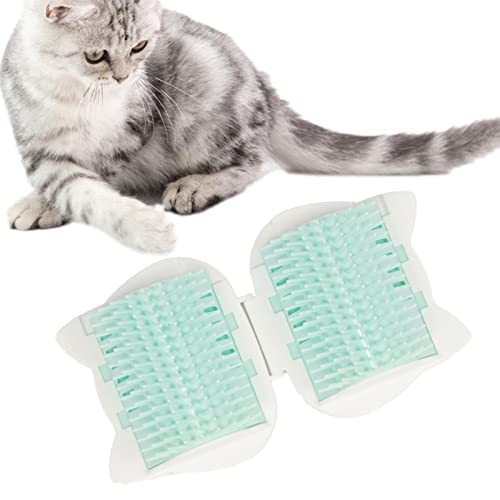 QARIDO Katzengesichtskratzer | Soft Cat Corner Selbstpflegende Massagekämme mit Katzenminze - Dog Wall Face Scratcher Interaktives Katzenspielzeug für Katzen, um Sich bequem selbst zu massieren von QARIDO