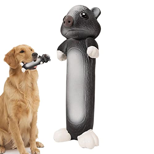 QARIDO Latex-Hundespielzeug - Dauerhafte Otters quietschende Hundespielzeuge,Grunzendes Hundespielzeug Selbstspielendes Hundequetschspielzeug zum Beißen von Hunden auf der Jagd nach langweiliger Zeit von QARIDO