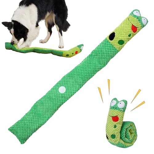 QARIDO Schnüffelspielzeug für Hunde, Schnecke, quietschendes Schneckenspielzeug für Hunde,Niedliches Hundespielzeug in Schneckenform | Niedliches, schneckenförmiges, interaktives, quietschendes von QARIDO