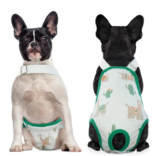 QBLEEV Hundewindeln für Damen, waschbar, Sanitärhöschen mit verstellbarem Hosenträger, wiederverwendbare Hunde-Periodenhöschen, Haustierunterwäsche, Windel-Jumpsuits für männliche Hunde in Hitze, QBLEEV Hundewindeln für Damen, waschbar, Sanitärhöschen mit verstellbarem Hosenträger, wiederverwendbare Hunde-Periodenhöschen, Haustierunterwäsche, Windel-Jumpsuits für männliche Hunde in Hitze, von QBLEEV
