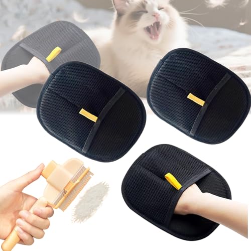 QCBFN 3 Stück Tierhaarentferner Handschuh, Handschuh Katzenhaare, Hundehaare Entfernen, Pet Hair Remover Gloves for Dog & Cat, mit Selbstreinigende Flohbürste für Haustiere QCBFN 3 Stück Tierhaarentferner Handschuh, Handschuh Katzenhaare, Hundehaare Entfernen, Pet Hair Remover Gloves for Dog & Cat, mit Selbstreinigende Flohbürste für Haustiere von QCBFN