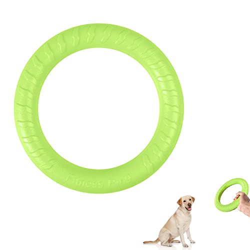 Hunde Fitness Ring, Hundebiss-Ring, Beissring Hunde, Hundespielzeug Ring, Hunde Flugscheibe Spielzeug, Beissring für Hunde, Interaktiver Trainingsring für Kleine mittelgroße Große Hunde (18CM) von QEEROYO