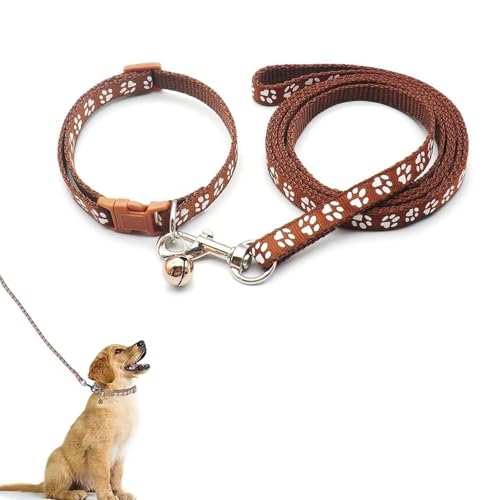 Welpenhalsband, Hundehalsband und Leine, Set, weiches Hundehalsband, verstellbares Haustier-Hundehalsband, Haustier-Katzenhalsband, Leine für kleine und mittelgroße Hunde, verstellbare Welpenhalsband, Hundehalsband und Leine, Set, weiches Hundehalsband, verstellbares Haustier-Hundehalsband, Haustier-Katzenhalsband, Leine für kleine und mittelgroße Hunde, verstellbare von QEEROYO
