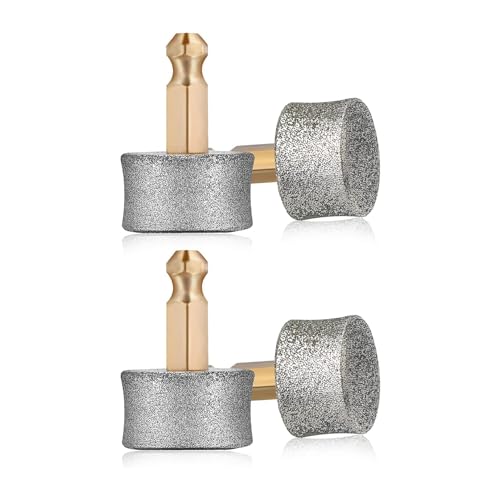 4 Stück Hunde-Nagelschleifer-Ersatzköpfe, grauer Diamant, 21 x 13 mm, kompatibel für Diamantspitzen, Bohrer, Haustier-Nagel-Ersatzräder, Trimmer von QELLON