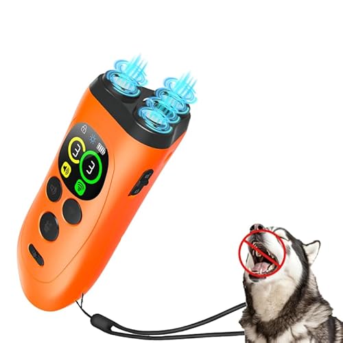 QENULORT Anti-Bell-Gerät für Hunde, Ultraschall-Hundegerät mit LED-Licht, 3 einstellbare Modi, wiederaufladbar und tragbar, für Spaziergänge im Freien und Sicherheit usw QENULORT Anti-Bell-Gerät für Hunde, Ultraschall-Hundegerät mit LED-Licht, 3 einstellbare Modi, wiederaufladbar und tragbar, für Spaziergänge im Freien und Sicherheit usw von QENULORT
