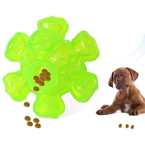 QEOTOH Hundespielzeug, Quietschender Hüpfball, langlebig, schwimmfähig, federnd, Quietschball, interaktiv, federnd, Haustierbedarf, widerstandsfähiges Zahnen, Sitzstange, Geschenk, Esel, von QEOTOH