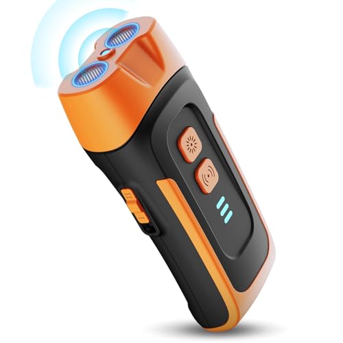 Anti Bell Gerät Hunde - 2 Modi Hundeabwehr Ultraschall mit LED-Blitz - 35FT Antibell Ultraschall Gerät - Wiederaufladbar Hunde Bellen Stoppen - Dog Silenz Gerät - Anti-Bell-Mittel für Hunde Ausbildung von QEWEUUIE