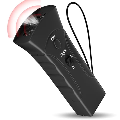 Antibell für Hunde, 2 Modi Antibell Ultraschall Gerät mit Stroboskop Taschenlampe, 25 Fuß Hundetrainings Antibell für Hunde für Meisten Hunde im Innen und Außenbereich Handheld Anti Bellen Gerät Antibell für Hunde, 2 Modi Antibell Ultraschall Gerät mit Stroboskop Taschenlampe, 25 Fuß Hundetrainings Antibell für Hunde für Meisten Hunde im Innen und Außenbereich Handheld Anti Bellen Gerät von QEWEUUIE