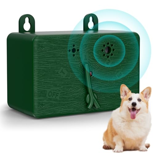 QEWEUUIE Anti-Bell-Gerät für Hunde, 4 Frequenzen, Trainings- und Verhaltenshilfen für Hunde, für drinnen und draußen, 15 m lange effektive Entfernung, wasserdicht, wandmontierte QEWEUUIE Anti-Bell-Gerät für Hunde, 4 Frequenzen, Trainings- und Verhaltenshilfen für Hunde, für drinnen und draußen, 15 m lange effektive Entfernung, wasserdicht, wandmontierte von QEWEUUIE