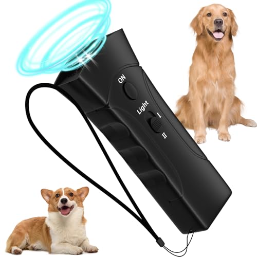 QEWEUUIE Anti-Bell-Gerät für Hunde, Ultraschall-Abschreckung für Hunde, 3-in-1-Bell-Kontrollwerkzeug, Mini-Wasserdichter Ultraschall-Bellstopper für kleine, mittelgroße und große Hunde. QEWEUUIE Anti-Bell-Gerät für Hunde, Ultraschall-Abschreckung für Hunde, 3-in-1-Bell-Kontrollwerkzeug, Mini-Wasserdichter Ultraschall-Bellstopper für kleine, mittelgroße und große Hunde. von QEWEUUIE
