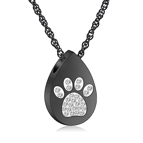 QGJNSGC Einäscherungsschmuck für Asche für Hund Katze Haustier Memorial Urne Anhänger Halskette für Asche QGJNSGC Einäscherungsschmuck für Asche für Hund Katze Haustier Memorial Urne Anhänger Halskette für Asche von QGJNSGC