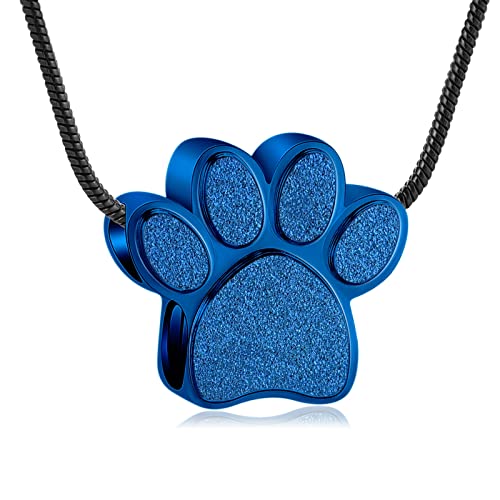 QGJNSGC Urnen-Halskette für Asche, Pfotenabdruck Einäscherungs-Schmuck, Asche-Halskette Andenken-Schmuck für Haustier/Hund/Katze Asche Anhänger Gedenkstätte Geschenke QGJNSGC Urnen-Halskette für Asche, Pfotenabdruck Einäscherungs-Schmuck, Asche-Halskette Andenken-Schmuck für Haustier/Hund/Katze Asche Anhänger Gedenkstätte Geschenke von QGJNSGC