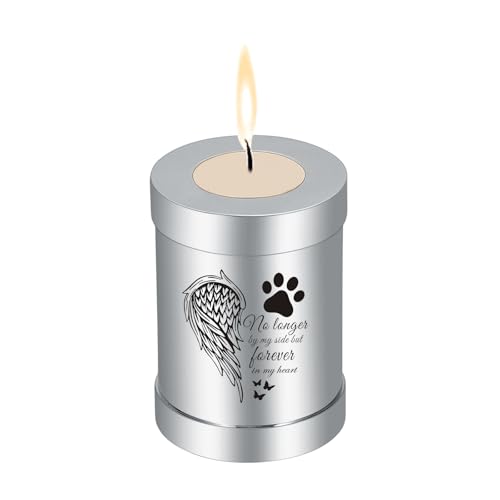 QGJNSGC Kerzenhalter Klein Hund Urne Katze Urne Haustiere Vögel Kremation Asche Tierurnen für Hunde Bestattung Eines Hundes Grabstein Haustiere Andenken FeuerbestattungUrne von QGJNSGC