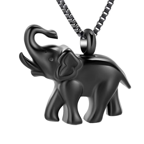 QGJNSGC Kremation Schmuck für Asche für Frauen Männer Tiere Dinosaurier/Kuh/Elefant/Frosch Urne Halskette Andenken Anhänger für Haustier Gedenkstätte Geschenk von QGJNSGC