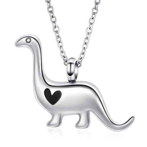 QGJNSGC Kremation Schmuck für Asche für Frauen Männer Dinosaurier Urne Halskette Andenken Anhänger für menschliche Haustier Gedenkstätte Geschenk von QGJNSGC