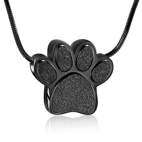 QGJNSGC Urnen-Halskette für Asche, Pfotenabdruck Einäscherungs-Schmuck, Asche-Halskette Andenken-Schmuck für Haustier/Hund/Katze Asche Anhänger Gedenkstätte Geschenke QGJNSGC Urnen-Halskette für Asche, Pfotenabdruck Einäscherungs-Schmuck, Asche-Halskette Andenken-Schmuck für Haustier/Hund/Katze Asche Anhänger Gedenkstätte Geschenke von QGJNSGC
