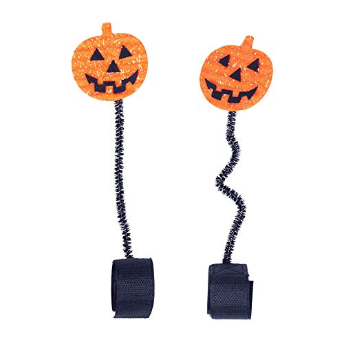 QHP Genickschmuck Kopfstückzubehör Halloween Pumpkin Kürbis mit Klettverschluss von QHP