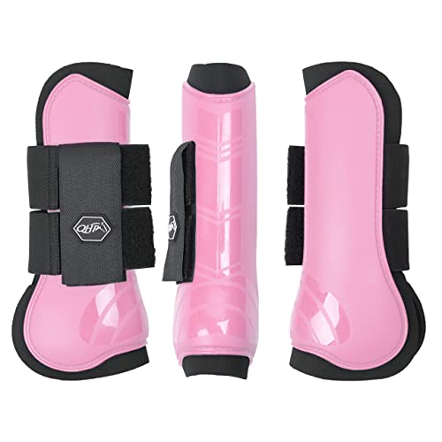 QHP Hartschalen-Gamaschen vorne innen Neopren Klettverschluss (Shetty, Flamingo pink) von QHP b.v.