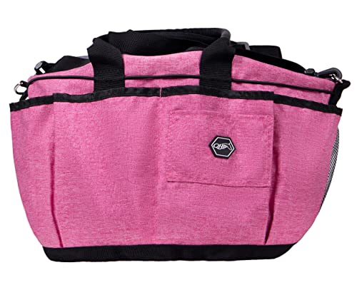 QHP Putztasche Tragegriffe Schulterriemen Gummizug viele Fächer (rosa) von QHP b.v.