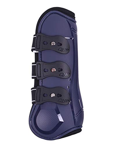 QHP Gamaschen Champion mit elastischen Schnellverschlüssen Airflow-Neoprenfutter (Vollblut, Navy) von QHP