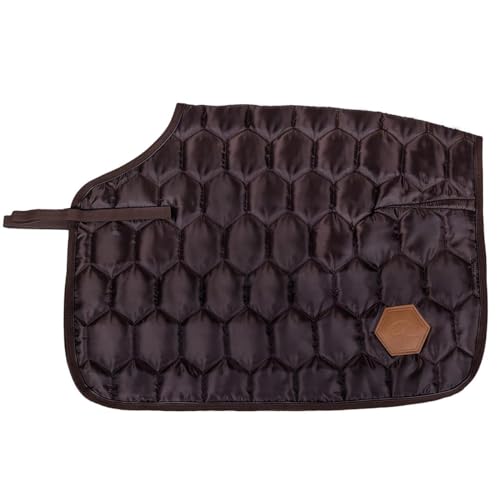 QHP Ausreitdecke Nierendecke Quarter Classy Kunstfellfutter (S, Dunkelbraun) von QHP