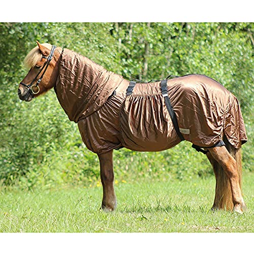 QHP Ekzemdecke Icelandic speziell für Islandpferde Halsteil + großer Bauchlatz (115 cm) von QHP