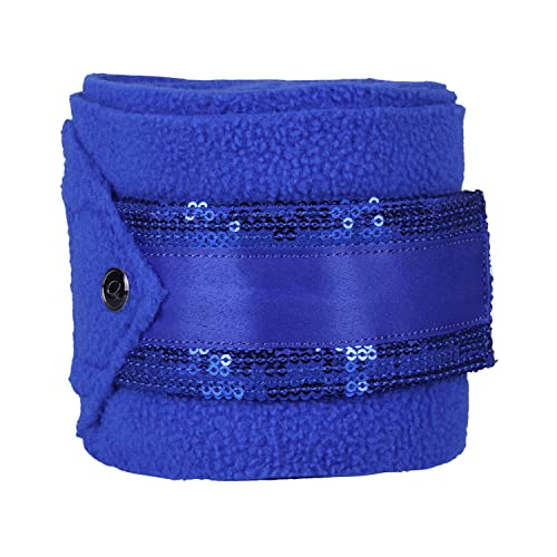 QHP Fleece-Bandagen Brilliance, Länge:3m, Farbe:Victoria Blue von QHP