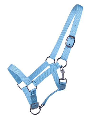 QHP Fohlen-Halfter Jährling 2-Fach verstellbar (Baby blau) von QHP