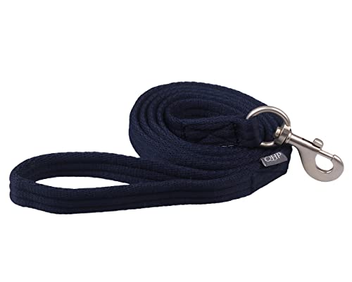 QHP Führstrick Führleine Anbindeleine weiches Material Karabinerhaken 2m (blau) von QHP