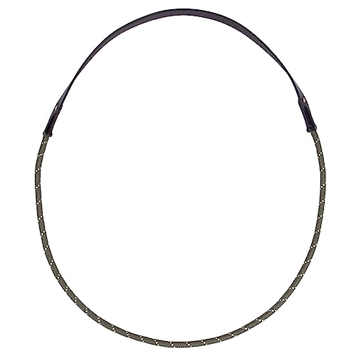 QHP Halsseil Halsring mit Leder (Warmblut, Olive) von QHP