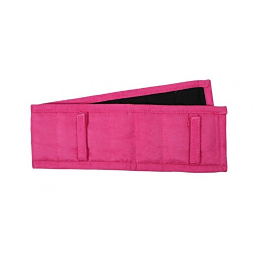QHP Longier-Schabracke Longier Pad Synthetik mit Gurtschlaufen und Klettverschluss viele Farben (Pony, Fuchsia) von QHP