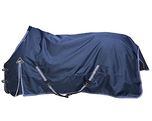 QHP Outdoordecke Tournout Luxus 200gr 600D wasserdicht Navy (75 cm) von QHP