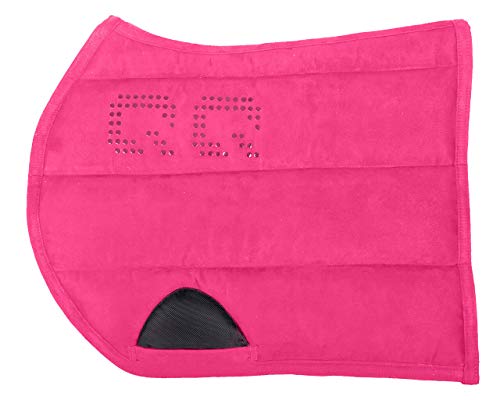 QHP Sattel Pad Puff Pad Super Grip (Warmblut VS, Fuchsia) von QHP
