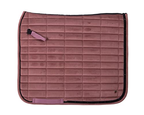 QHP Schabracke Astana Crystal VS + DR Samtlook Glitzer (Warmblut DR, Soft pink) von QHP