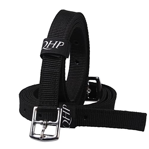 QHP Steigbügelriemen Nylon (100 cm, schwarz) von QHP