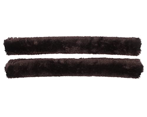 QHP Zügelschoner Kunstfell mit Klettverschluss (45 cm, braun) von QHP