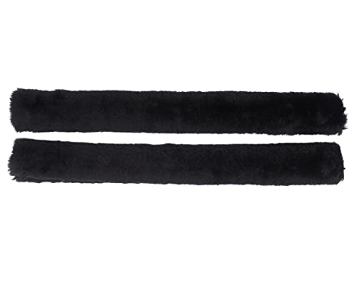 QHP Zügelschoner Kunstfell mit Klettverschluss (45 cm, schwarz) von QHP