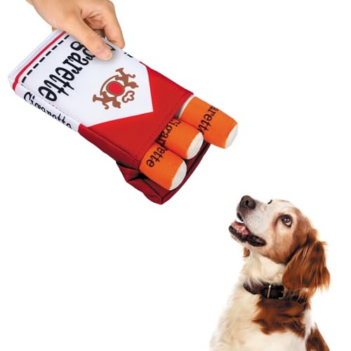 QHSXMQ Zigarette Hundespielzeug, Interaktives Hund Zigarette Spielzeug, 3 Hund Zigarettenform Spielzeug mit Etui, Quietschendes Hundespielzeug Lustiges Hundespielzeug für Kleine Mittlere Große Hunde QHSXMQ Zigarette Hundespielzeug, Interaktives Hund Zigarette Spielzeug, 3 Hund Zigarettenform Spielzeug mit Etui, Quietschendes Hundespielzeug Lustiges Hundespielzeug für Kleine Mittlere Große Hunde von QHSXMQ
