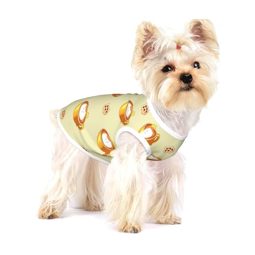 Baumwollweste mit Cartoon-Katzenmotiv, Größe M, atmungsaktiv, weich und bequem, für Katzen und Hunde Baumwollweste mit Cartoon-Katzenmotiv, Größe M, atmungsaktiv, weich und bequem, für Katzen und Hunde von QHZLY