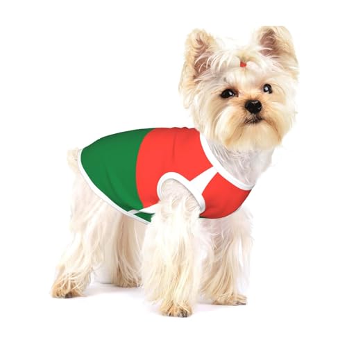 Baumwollweste mit Flagge von Madagaskar, Größe M, atmungsaktiv, weich und bequem, Haustierkleidung für Katzen und Hunde Baumwollweste mit Flagge von Madagaskar, Größe M, atmungsaktiv, weich und bequem, Haustierkleidung für Katzen und Hunde von QHZLY